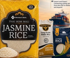 Thai Hom Mali Jasmine Rice (25lb/11.34 KG bag)